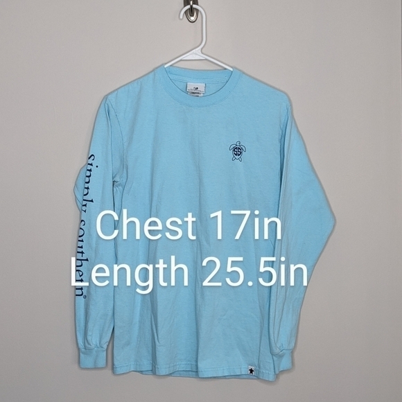 Simply Southern Turtle Ocean Conservation Long Sleeve Shirt S Small - Picture 4 of 7